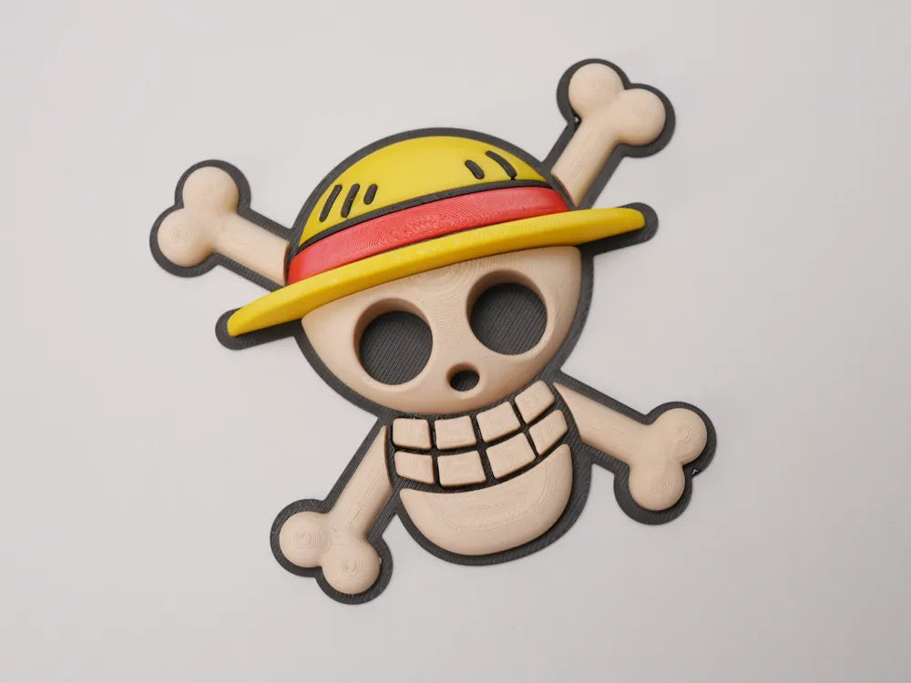 Luffy One Piece Skull Logo